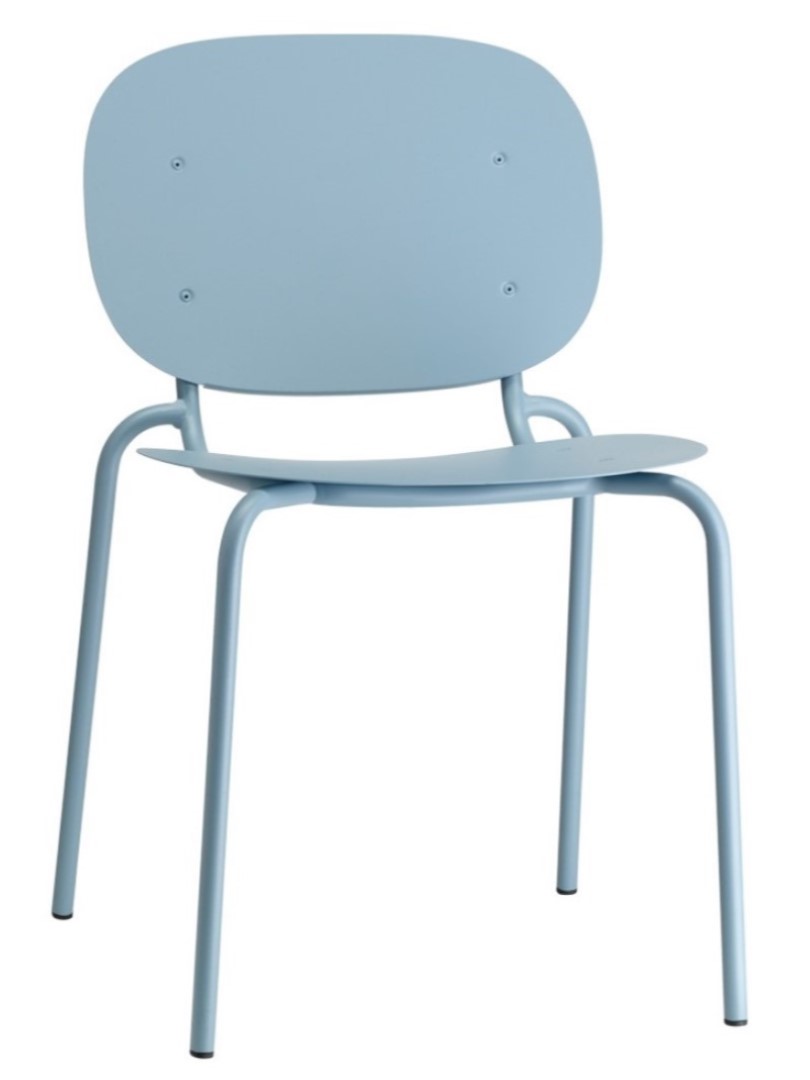 Si-Si Metal Chair with Metal Seat and Backrest