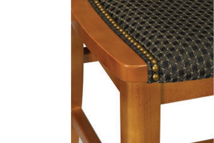 Americana Upholstered Wood Dining Chair with Nails