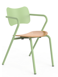 Clarissa Wood and Metal Chair 6021