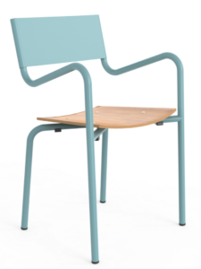 Fernanda Wood and Metal Chair 6034