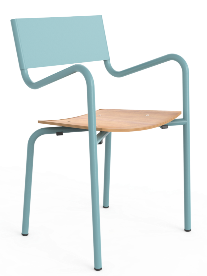 Fernanda Wood and Metal Chair 6034