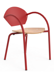 Gabriela Wood and Metal Chair 3169