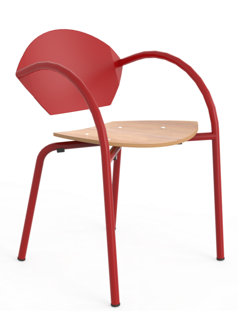 Gabriela Wood and Metal Chair 3169