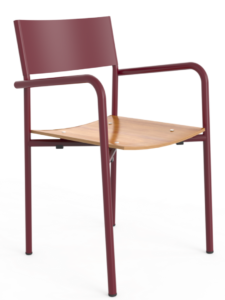 Raquel Wood and Metal Chair 3005