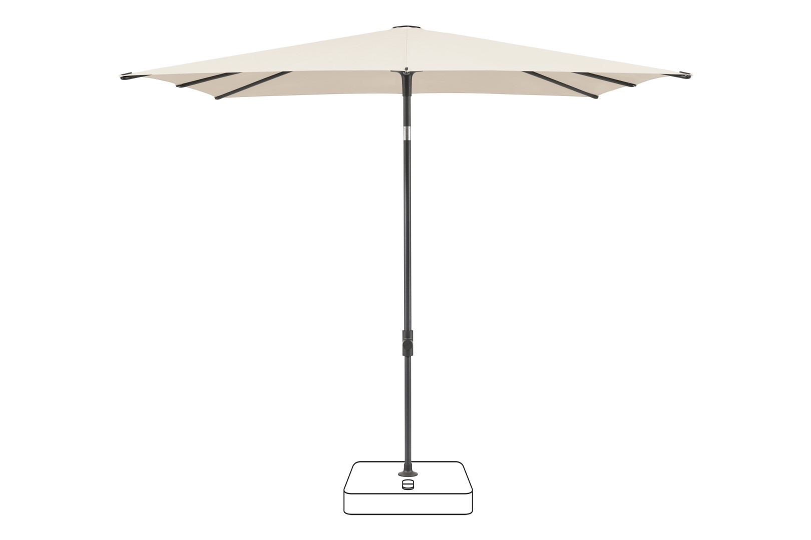 Smart Square Umbrella 523 Champagne