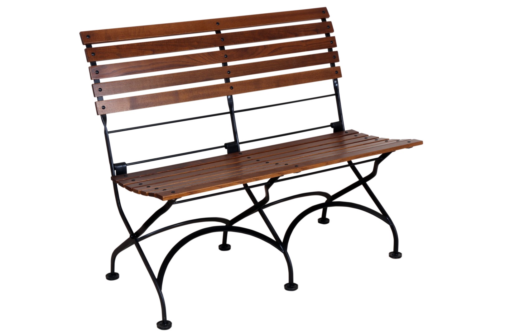 Isabelle 2 Seat Wood Slat Bench