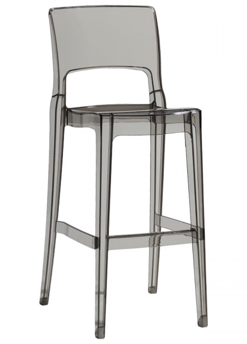 Isy Polycarbonate Translucent Plastic Bar Stool