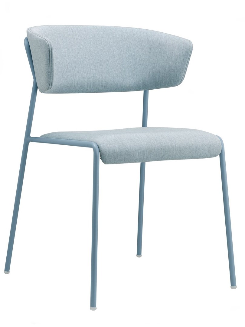 Lisa Armchair with Water Resistant Upholstered Seating on Tubular Steel Frame