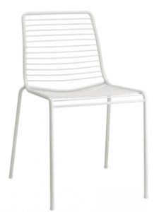 Summer Chair with Metal Wire Seating and Tubular Steel Frame