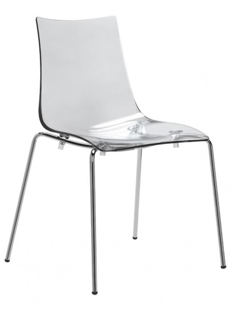 Zebra Antishock Chair with Polycarbonate Plastic Seating on Tubular Steel Frame