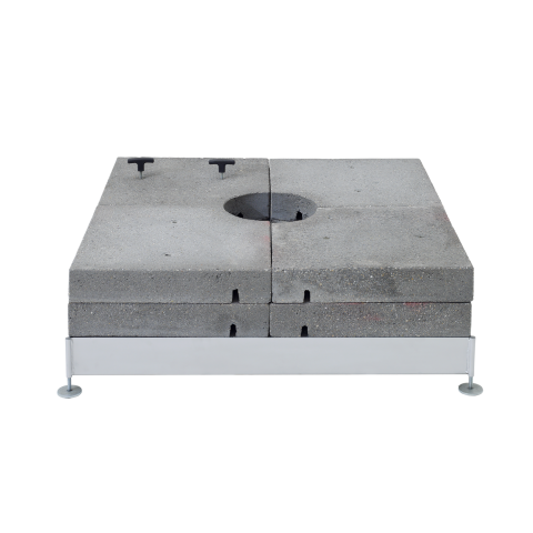 M4 M8 M16 Base Galvanized with concrete elements for 430kg and 620kg